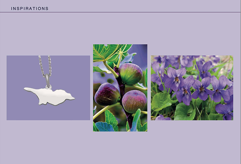 Trois objets pour le parfum Infinity