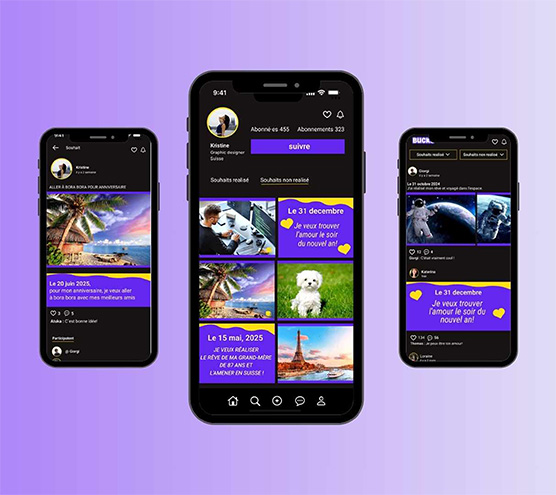 Profil utilisateur Bucky app